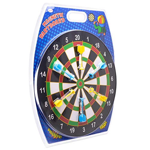 Toyrific Kids Magnetic Dartboard Set with 6 Magnet Darts