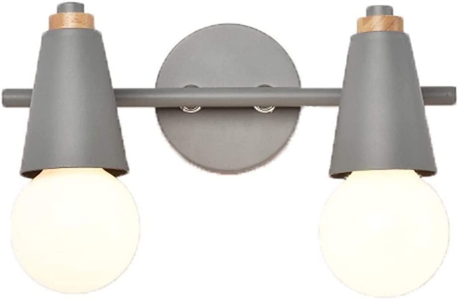 Applique double tête grise pour éclairer votre miroir de salle de bain au quotidien