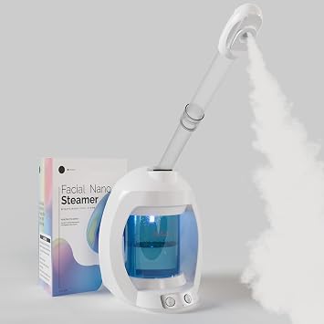 Facial Steamer, Nano Ionic Face Steamer for Facial Deep Cleaning, Hair Steamer Facial Steamer Professional, Facial Steamers for Home Facial Spa.