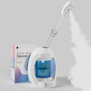 Facial Steamer, Nano Ionic Facial Steamer for Facial Deep Cleansing, Hair Steamer for Facial Steamer Professional, Facial Steamer for Facial Spa at Home.
