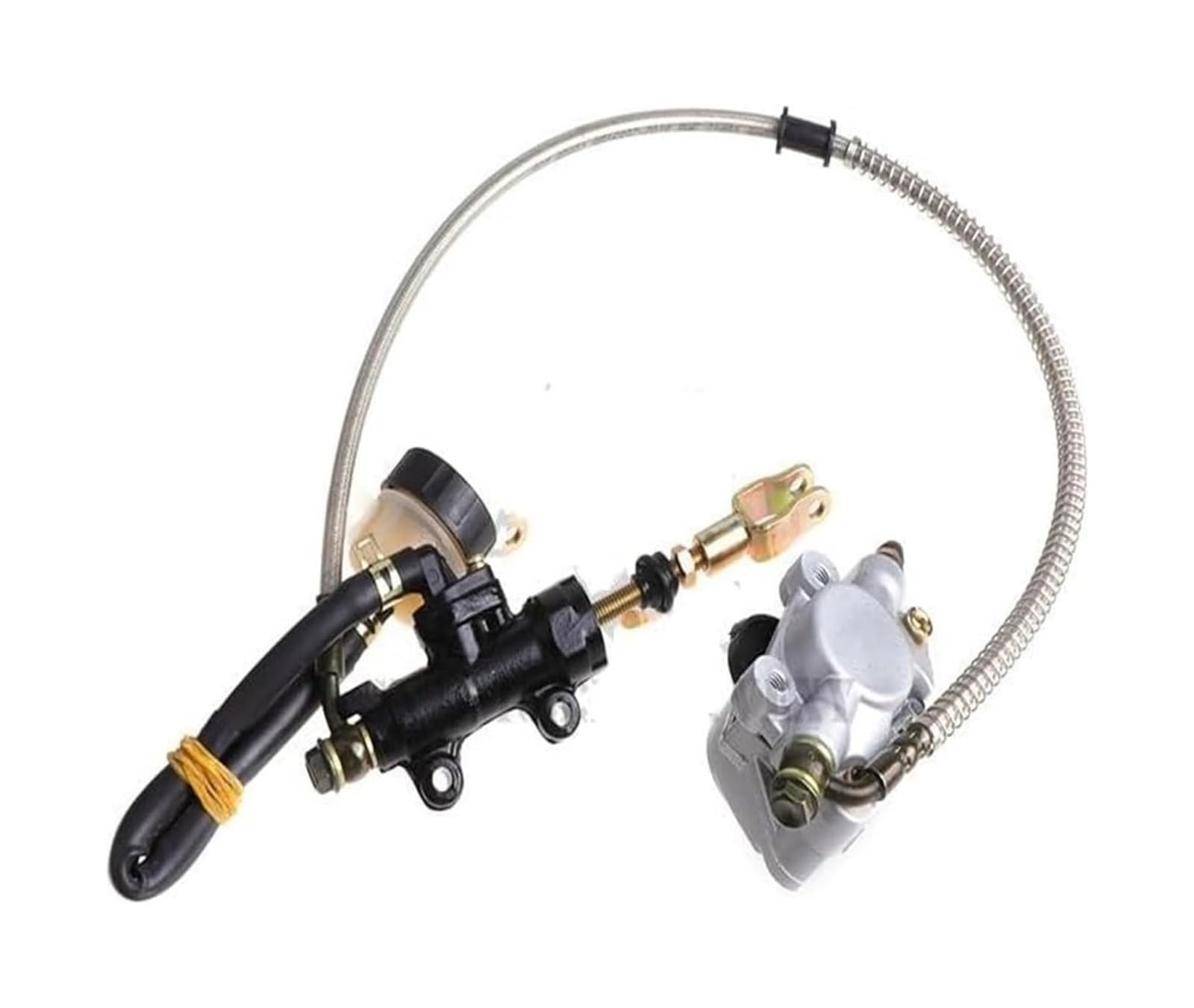 Pastiglie Freno Anteriore Posteriore Per Gokart 110cc 125cc 200cc 250cc Moto Pastiglie Freno Posteriori Dirt Pit Bike Gruppo Disco Pinza Cilindro(Foot brake)