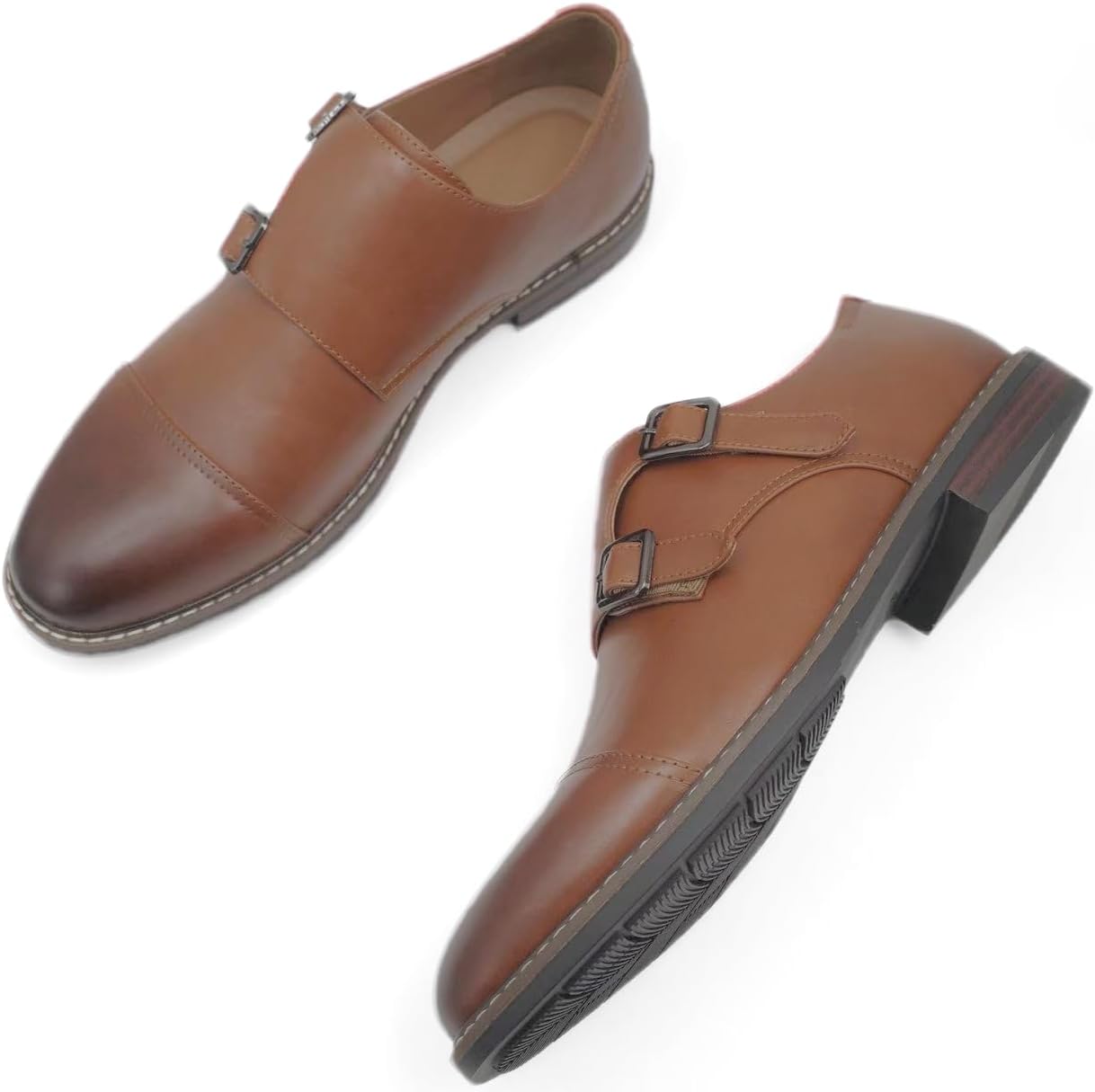 Finishing & Sewing Men's Monk Shoes with Double Oman | Ubuy