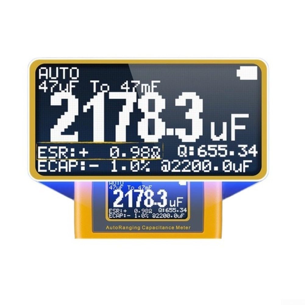 M6013 Digitaler Kapazitätsmesser, Auto-Range, 5-stellig, USB-betriebenes Testgerät, ABS, Messung für Heimwerker-Schaltungsprüfung
