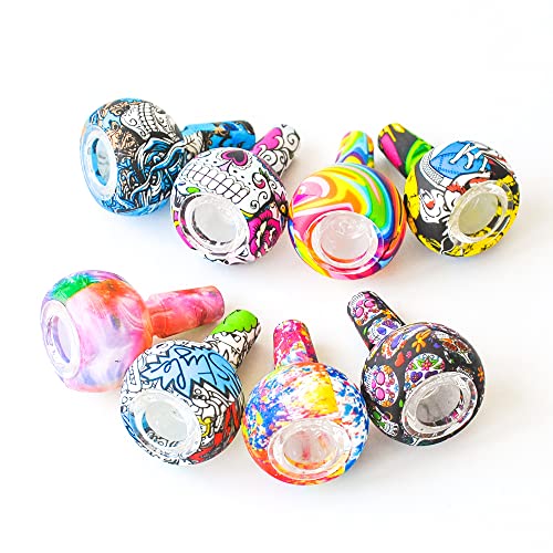 14 mm Silikonschale für Glasbongs, Räucherwasser-Bong-Schüssel (2 Stück), zufällige Farbe – Bild 4