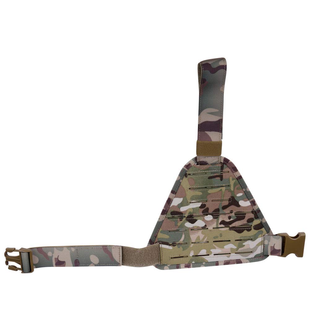 Tactical Laser Cut MOLLE Drop Leg Platform Panel with Hook-and-Loop Belt & Buckled Thigh Straps…