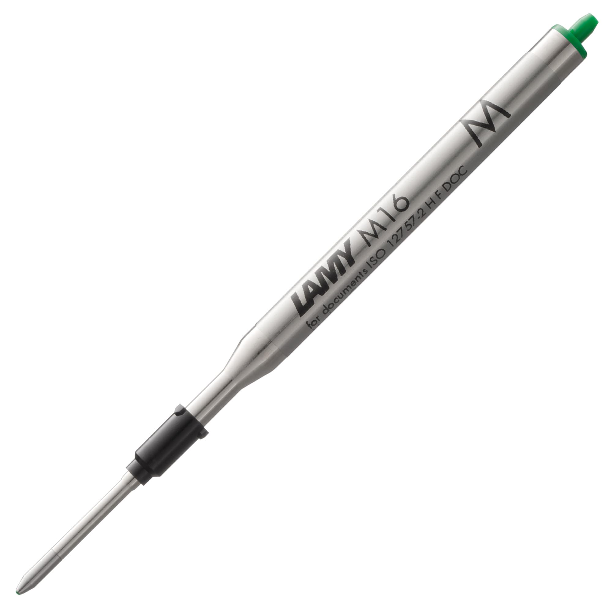 LAMY M16 Ballpoint Pen Refill - Medium - Green Ink - Pack of 2