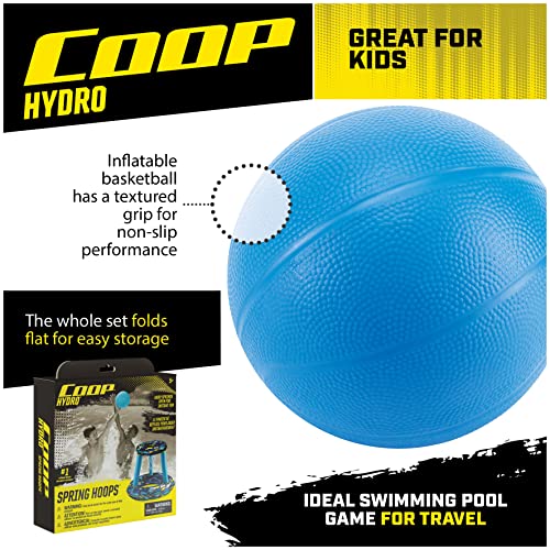 Coop By Swimways Hydro Spring Hoops, Pool Toy, Inflatable Pool Game Basketball Set #TOP3