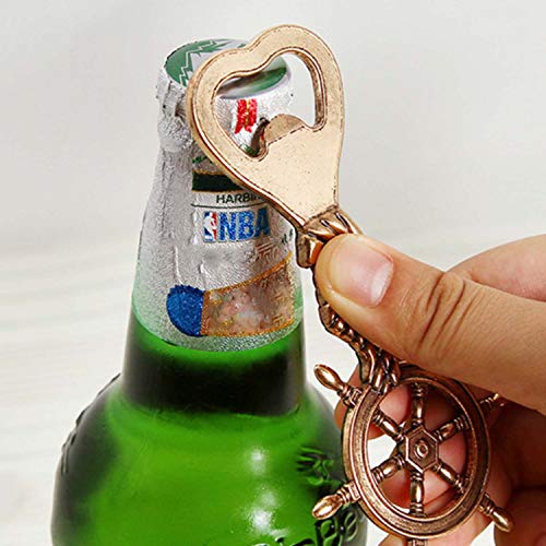 Artisan-SH Rudder Flesopener - Cool Beer Opener, Sailor Boat Voyage Gift, gepersonaliseerde flesopener met prachtige verpakking, kan worden gebruikt voor feesten, feesten, bars, collecties (goud) - Image 4