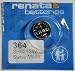 Renata 364 Watch Battery 364 (Sr621Sw)