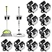 Produktbild Mop Besen Halter,10 Stück Wandhalterung Werkzeughalter Gerätehalter Besenhalterung Ordentlich Clamp Aufbewahrung Organiser Lagerregal Haken Kleiderbügel Rack für Badezimmer Küche Garten Garage