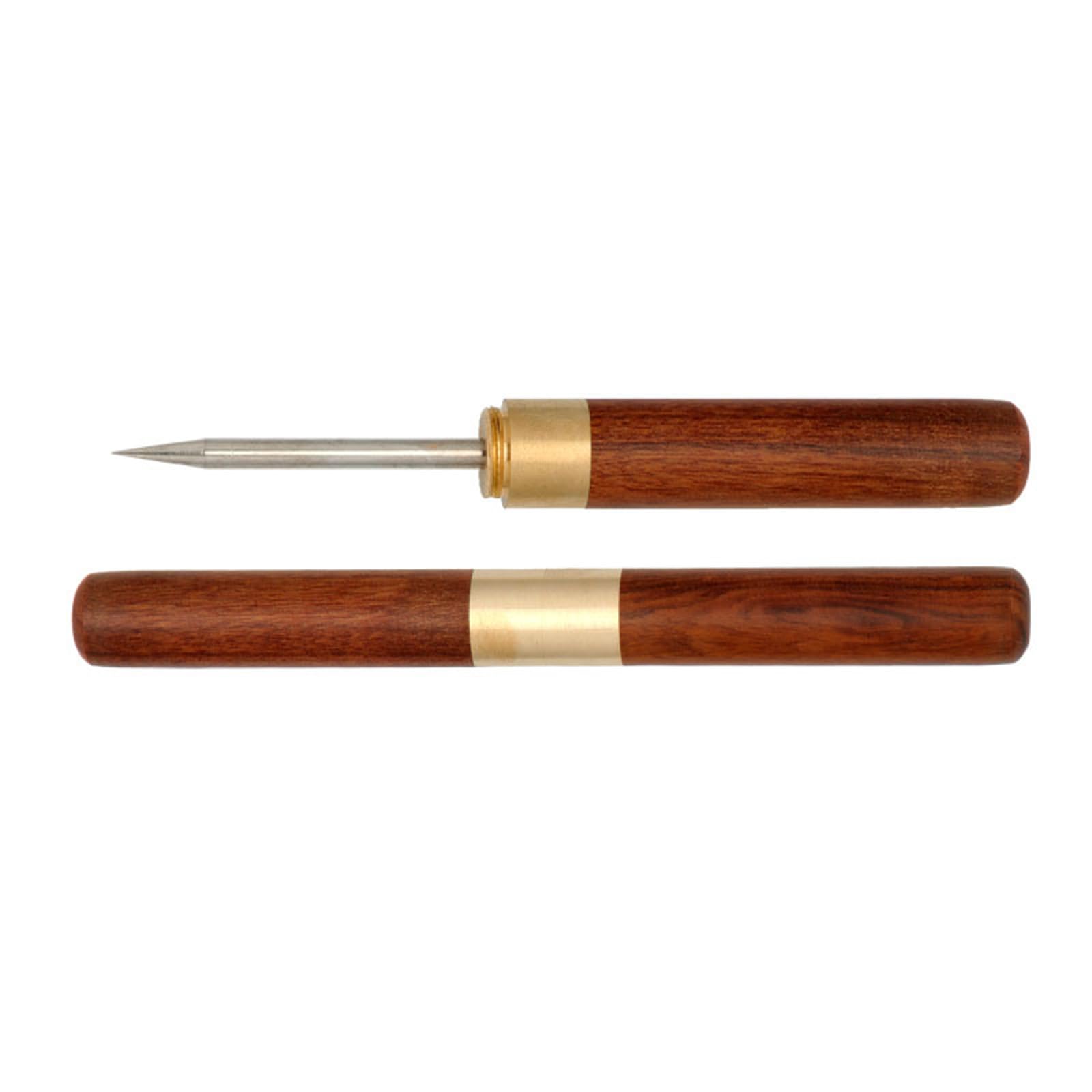 Hsioluted Punching Awl Tool with Protective Lid Leather Craft Punching Awl Tool for Craft Lover and Professional Tailors Leather Repair