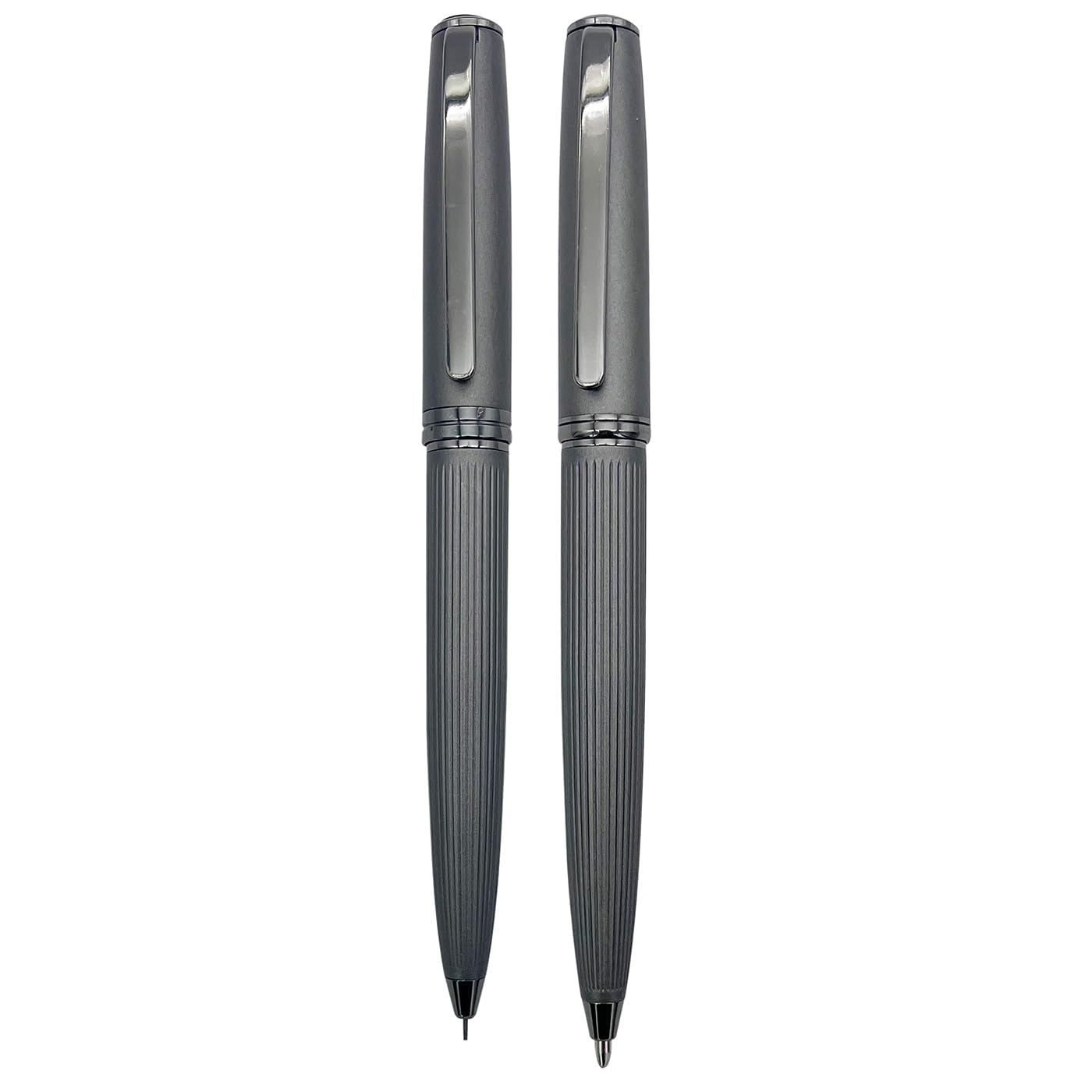 Executive Coffret cadeau stylo bille et porte-mines avec étui (Sterling, Gunmetal)