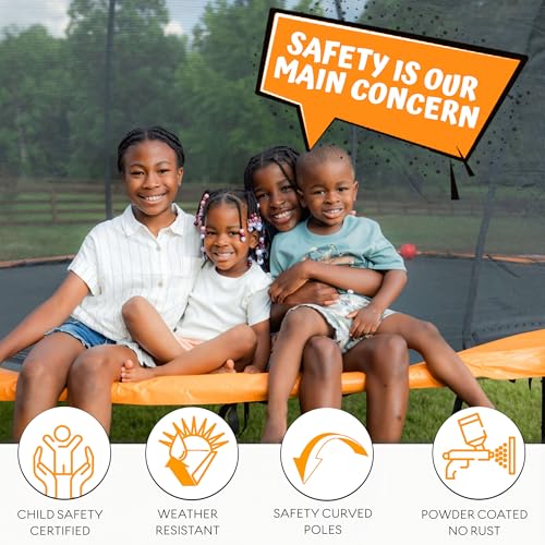 image for JUMPZYLLA Trampoline Outdoor 8FT 10FT 12FT 14FT 15FT 16FT with Enclosu