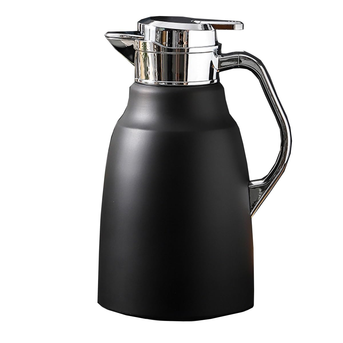 Jarra de café térmica de acero inoxidable aislada de 1786 g, jarra de vacío de doble pared a prueba de fugas para viajes, oficina y camping, elegante dispensador rojo y práctico