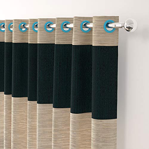 Image of Story@Home Set of 4 Piece Jacquard Multi Eyelet Fancy 7 feet Premium Designer Door Curtains, 84 inch X 46 inch, Green