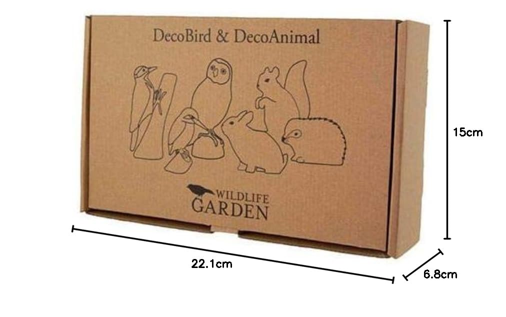 WILDLIFEGARDEN WG4463 DecoBird Arrendajo - Pájaro decorativo de madera tallado a mano - Grandes pájaros europeos