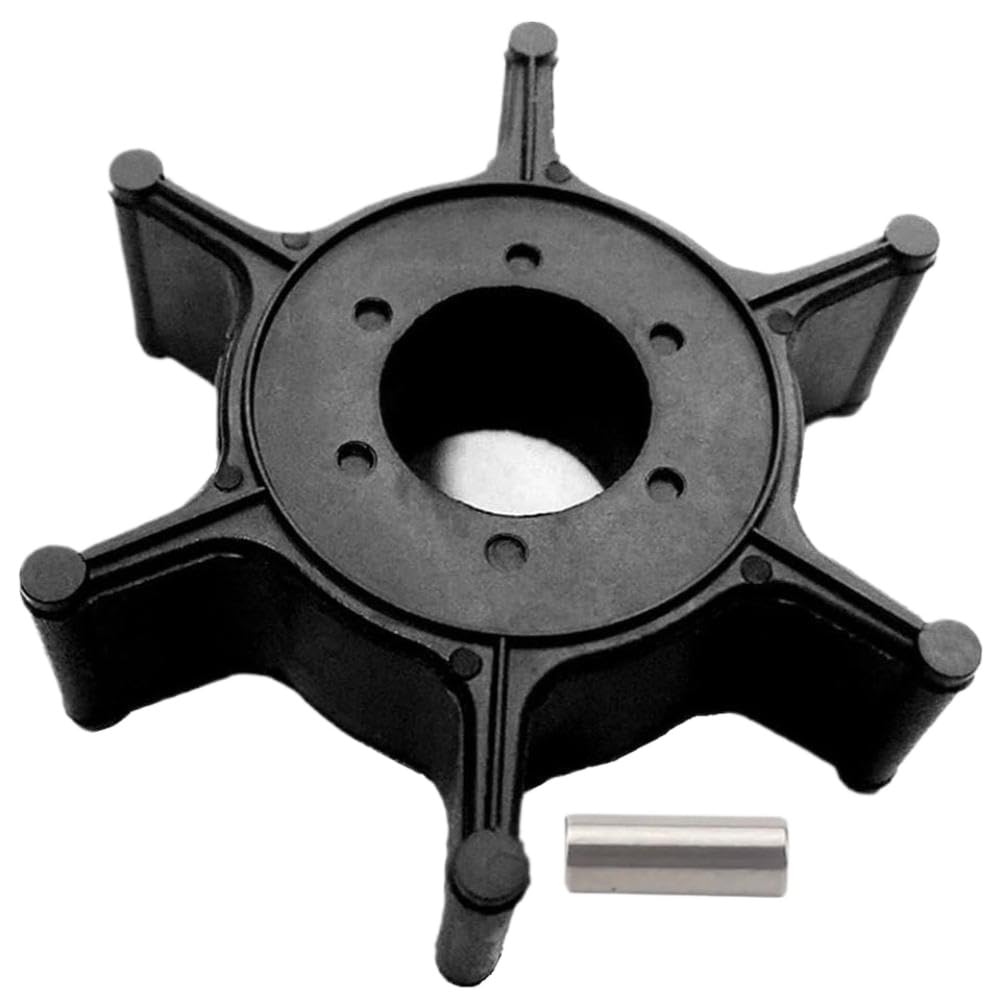 Girante e chiave della pompa dell'acqua compatibili con i modelli fuoribordo a 2 tempi e 4 tempi 4, 5 e 6 – Sostituisce i codici 6E0-44352-00, 19211-ZV0-003, 93604-18080-00, 18-3073