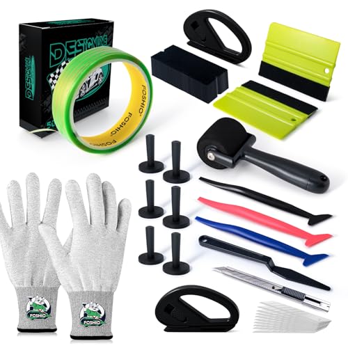 Raclette pour film teinté et kit outils vinyle de voiture avec grattoir de pose