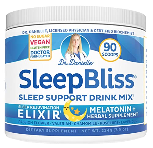 Doctor Danielle Sleep Bliss - All Natural Melatonin Sleep Supplement, Support & Relief Drink Mix