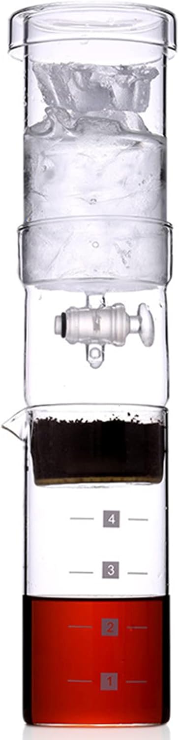 Ice Cold Brew Coffee Maker 400ml Portable Reusable Ice Drip Coffee Filter Glass Percolators Espresso Barista Tools Dripper Pot Home Use Classic