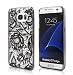 Galaxy S7 Edge Case ,Maxace Anti-scratch Hybrid Ultra Slim Thin Flexible Soft TPU Bumper Rubber Protective Case Cover for Samsung Galaxy S7 Edge (Floral Black )