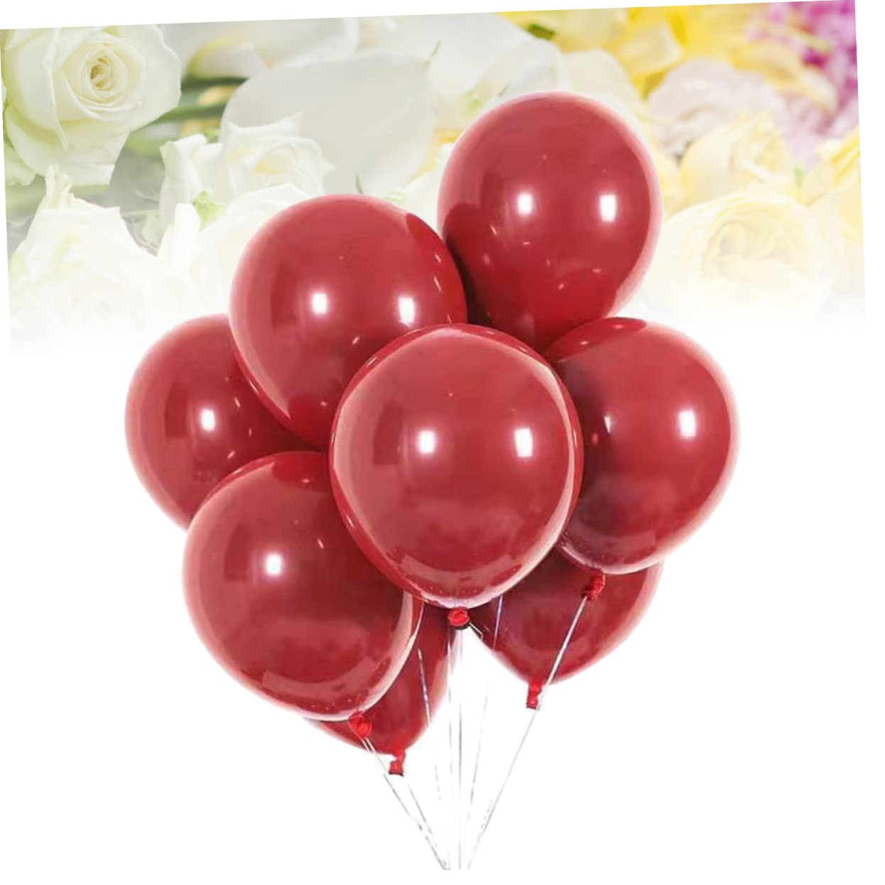 25 Palloncini Doppi in Lattice Rosso 18 Pollici per Matrimonio | Confezione da 25 Pezzi, Stile Romantico e Raffinato, Adatti a Festa e Cerimonia