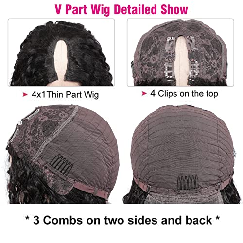Beluck v part curly bob wig 111