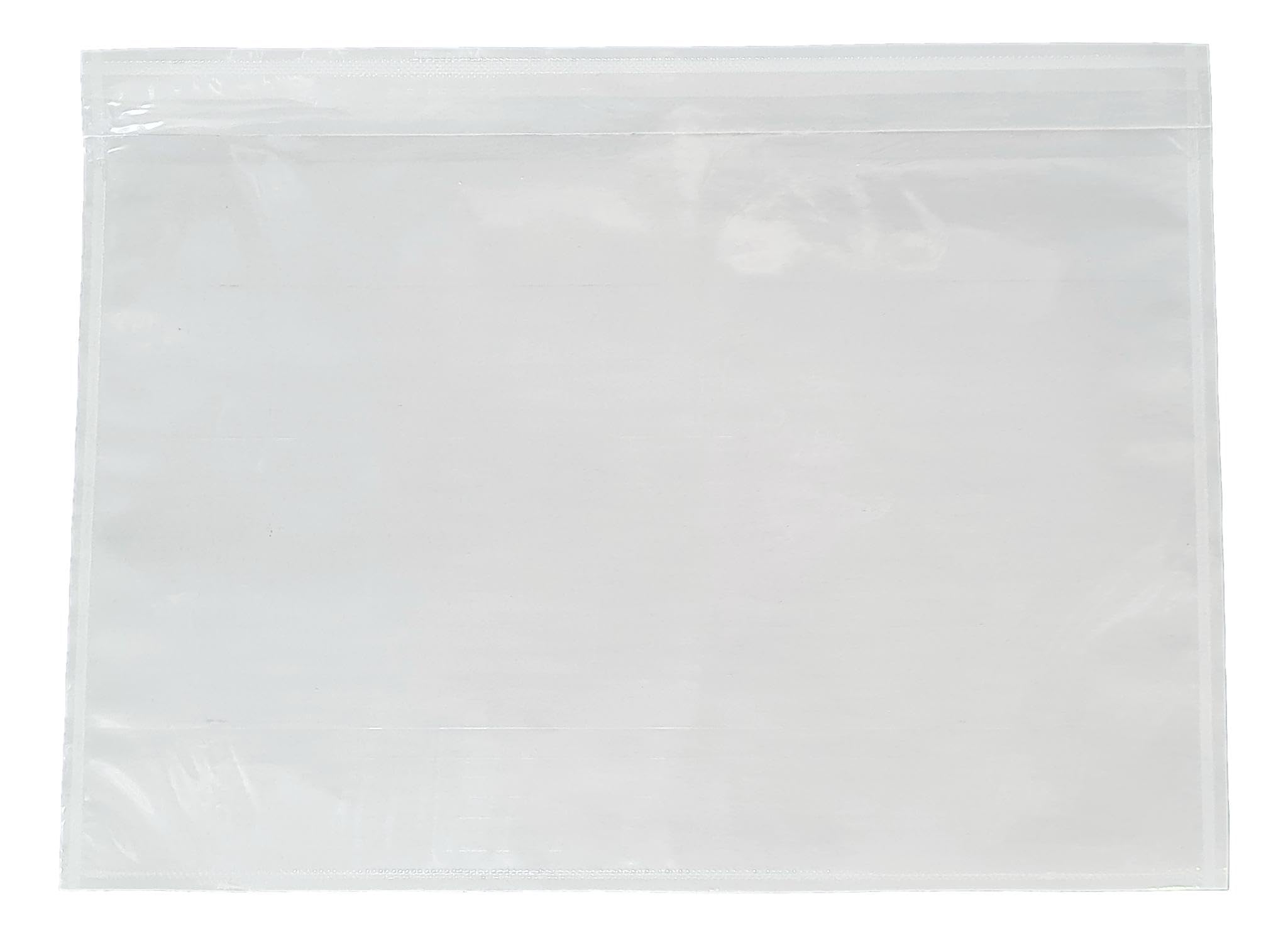 Cubrir 100 A5 maletín adhesivo transparente - autoadhesiva cubierta del envío 225 x 165 mm (A4 doblado en dos)