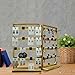 Jewack Wooden Foldable Jewelry Display Stand with Removable 32 Hooks, Earring Cards necklace bracelet Keychain Showcase Cascading Merchandise Organizer For Selling For vendor events