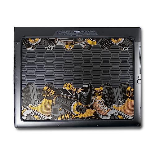Image of MightySkins Skin Compatible with Alienware M18 R1 (2023) Full Wrap Kit - Yellow Hip Hop | Protective, Durable, and Unique Vinyl Decal wrap Cover | Easy to Apply & Change Styles | Made in The USA