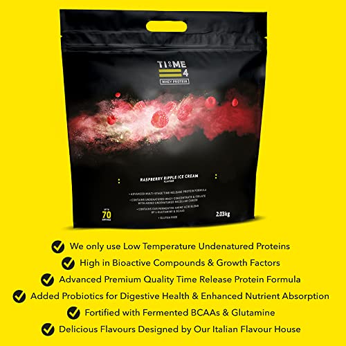 51ptjwn6 WL Time 4 Whey Protein - Time Release Blend of Whey Protein Isolate, Whey Protein Concentrate, Micellar Casein, BCAAs… - Image 6