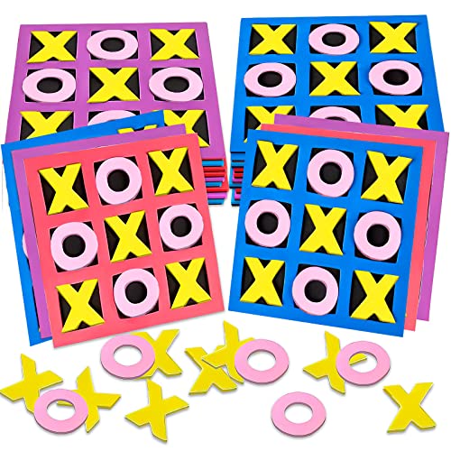Gamie 24 juegos mini Tic Tac Toe de espuma 5 pulg miniatura 1