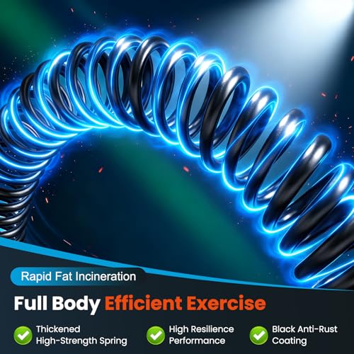 RELIFE REBUILD YOUR LIFE Trainingsseile 2-in-1 Battle Rope ohne Seil fur Heimfitnessstudio leises Seilloses für Ganzkörperstraffung Fettverbrennung Krafttraining