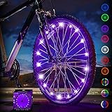 Activ Life LED Bike Wheel Lights (1 Tire, Purple) Top Birthday Presents for Girls 3 Year Old + Teens...