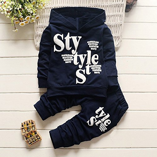 Boy Fall Sweatsuit Set Toddler Hoodie Athletic Long Sleeve Sweatshirt Sweatpants Fashion Letter Print Tracksuit2