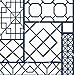 NextWall Garden Trellis Peel and Stick Wallpaper (Navy Blue)