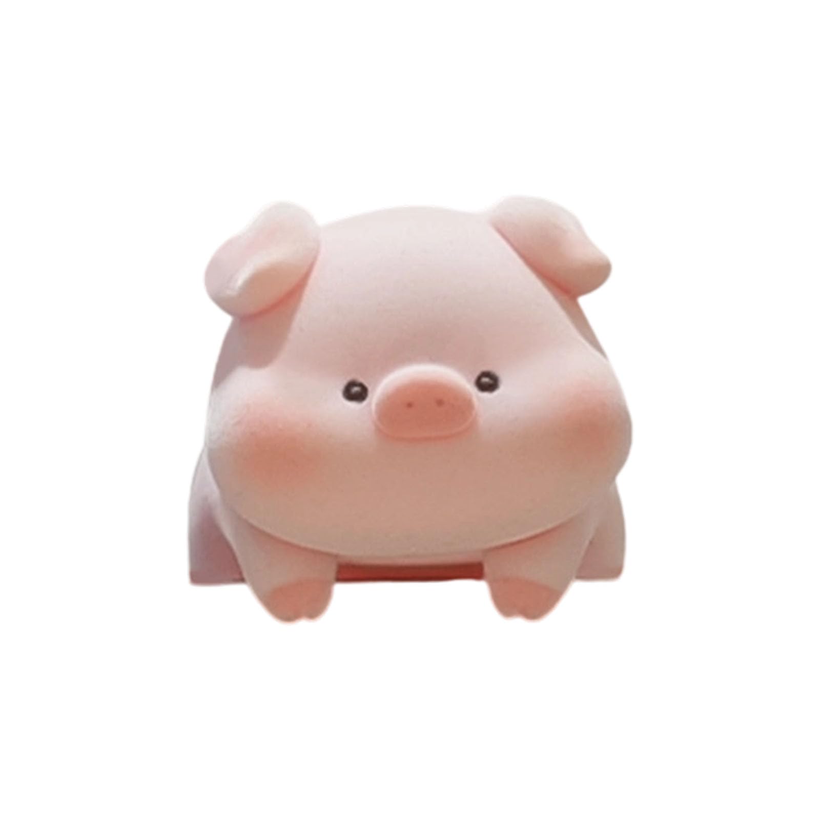 Jazuaiao Miniature Animal Toy Tabletop Ornament Small Furry Figurine for Computer Monitor Desk Decoration Miniature Dashboard Figurine