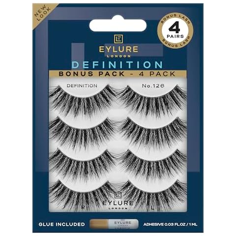 Eylure Dramatic Definition No. 126 Eyelashes Multipack, 4 Pairs Cover