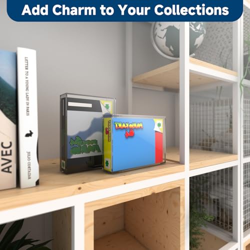 Image of Acrylic Video Game Box Protector for SNES N64 Games | 3MM Clear Display Case with Wall Mount, Compatible with SNES & N64 Game Box, Sturdy Acrylic Case for Collector, 1 Pack