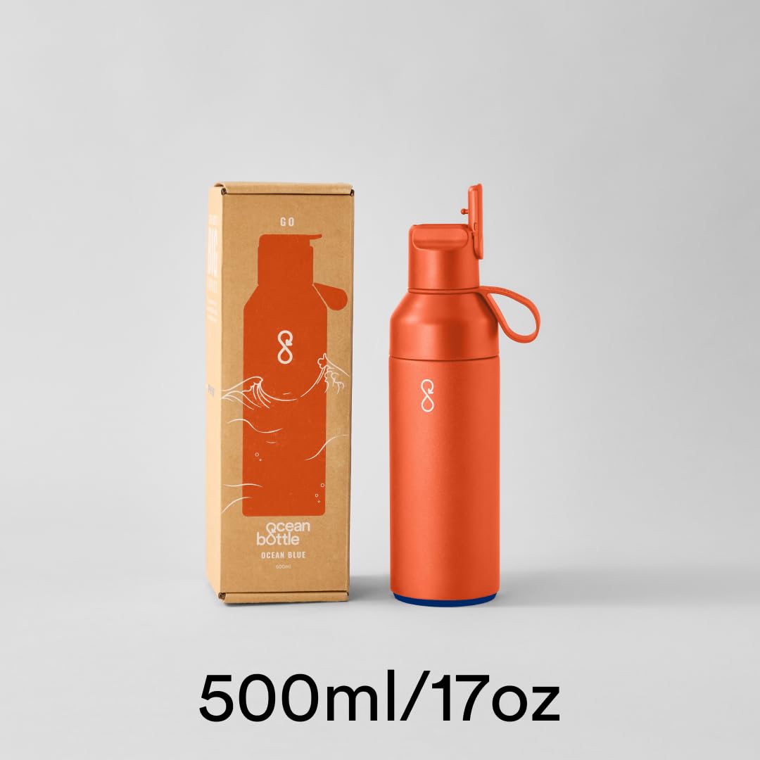 Borraccia Ocean Bottle Go In Acciaio Inox - 500 Ml, Doppia Parete, Mantiene Caldo E Freddo, Regalo Sostenibile - 2