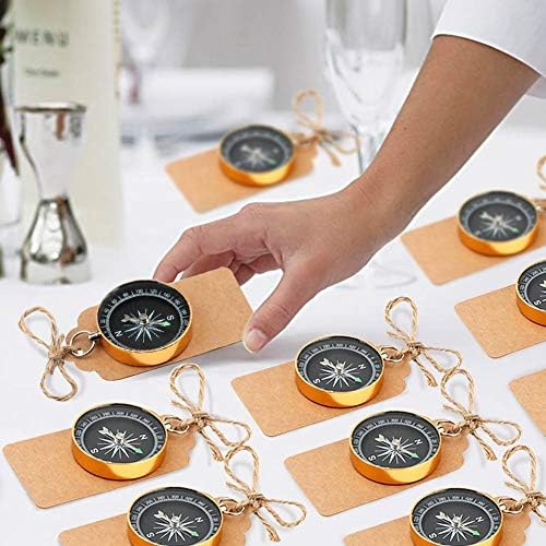 BRÚJULA VINTAGE + TARJETA KRAFT - Detalles y Regalos para Invitad...
