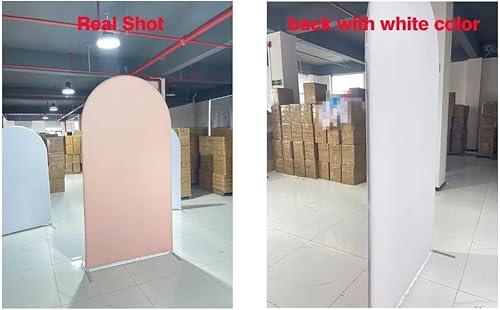 Miniatura 7 de Iydamc Telón de fondo arqueado azul claro para decoraciones de fiesta de cumpleaños, cubiertas de pared de arco, fondo elástico, banquete de boda,