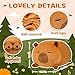 YIIQUWEN Capybara Plush, Soft Stuffed Animal Pillow Toy, Capybara Mommy with 4 Baby Plushies Family Set, Cute Birthday Gift for Kids Boys Girls Adults