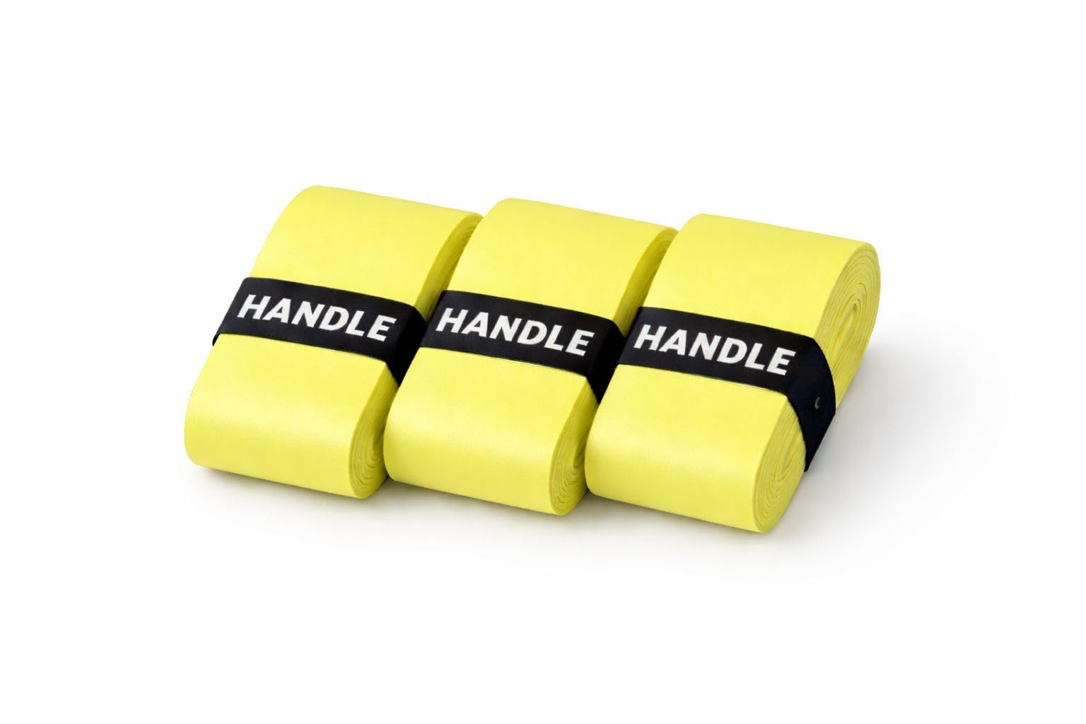 Overgrips for Pickleball, Badminton, Tennis, Paddle Rackets Pack of 3 (Neon Yellow)