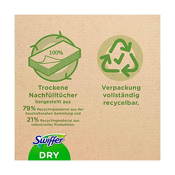 Swiffer Bodenwischer Trockene Bodentücher Wischer ideal gegen Staub, Tierhaare & Allergene – Bild 7