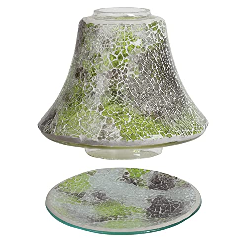 Aroma Jade Crackle Candle Shade & Tray