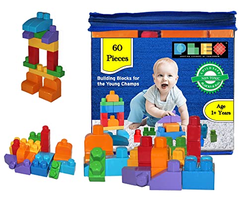 Plex 60 Pcs Building Blocks for Kids -Blue Bag (Age- 1+ Years), Toys for Children Educational & Learning Blocks Toy for Kids, Indoor & Outdoor Fun, Girls & Boys- Multicolor (B0BR4GMCTD) Amazon Price History, Amazon Price Tracker