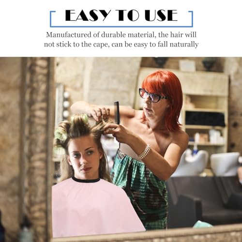 Capa para corte de cabello SHERCHPRY 2 piezas rosa miniatura 3