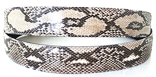 Men's Genuine Python Leather Belt 39 Natural White3