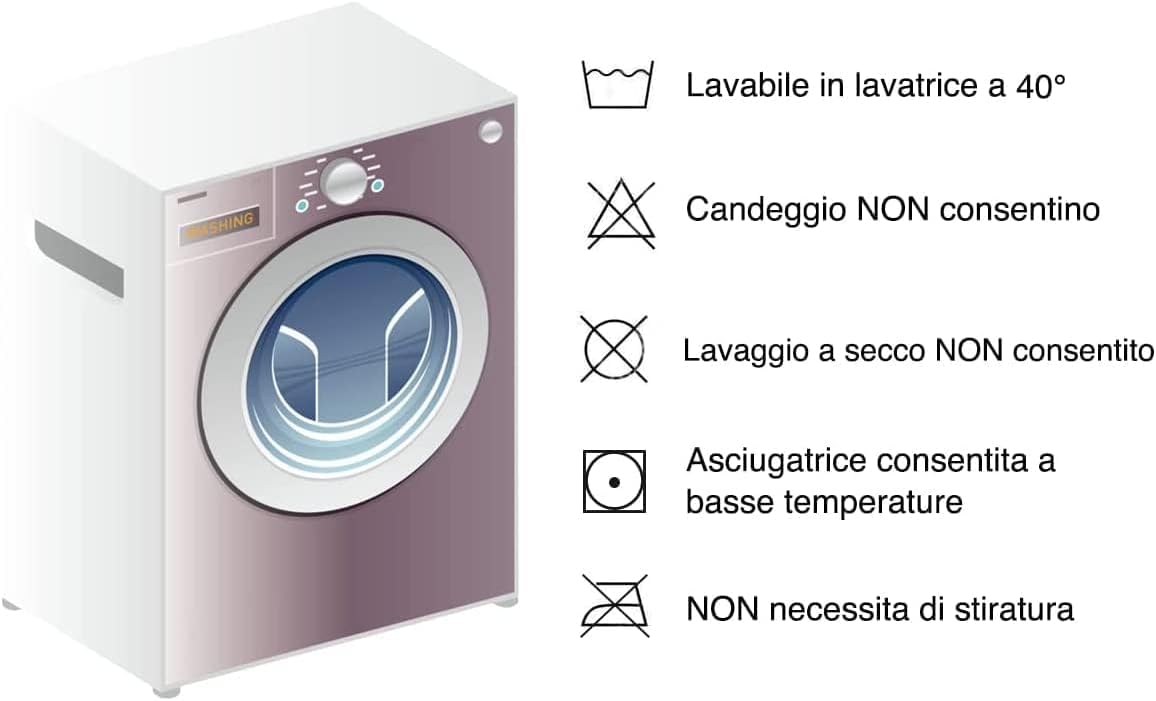 GC ARREDOCASA Set Copripiumino Singolo Cotone + Federa Cuscini Letto con bottoni - modello ZEBRATO - Copripiumino Singolo 100% Finissimo Cotone Quadrifoglio (Singolo / 1 Piazza)